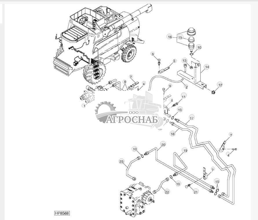 BRAKE LINES, MASTER CYLINDER AND RESERVOIR 